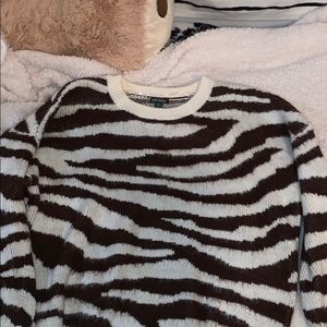 zebra sweater